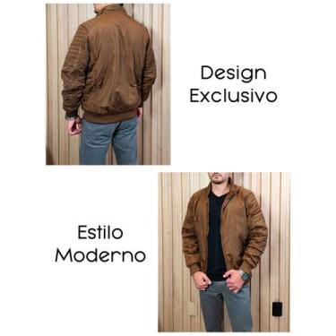 Imagem de Jaqueta Masculina Forrada Casaco Bomber Quente Impermeável - Klizz, Pr