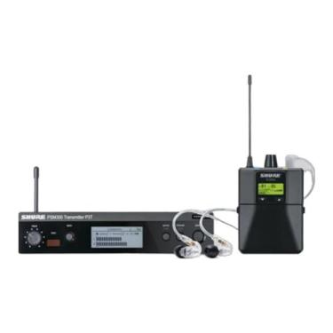 Imagem de Shure Sistema de monitoramento pessoal sem fio PSM300 P3TRA215CL Pro com fones de ouvido SE215-CL
