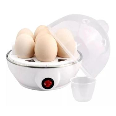 Imagem de Maquina de Cozinhar Ovos Elétrica Egg Poacher, Branco, 110V