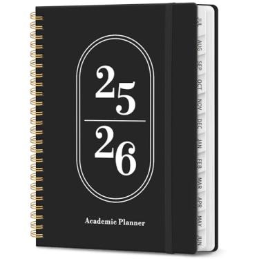 Imagem de Agenda 2025-2026, calendário escolar semanal e mensal, julho de 2025 a junho de 2026, ferramenta de planejamento escolar encadernado em espiral, perfeita para professores, estudantes, mulheres e