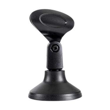 Imagem de Luwecf Suporte de mesa para microfone com base redonda e clipe de microfone com parafuso de 5/8 para reunião, B