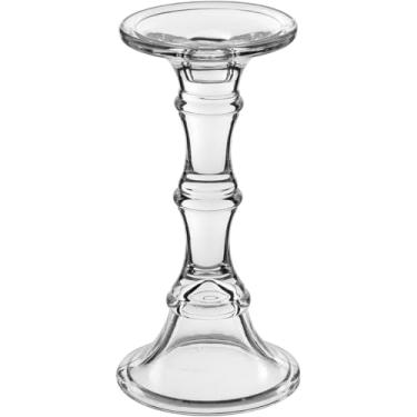 Imagem de CASTIÇAL PORTA VELA DECORATIVO HOME&CO ECO CRYSTAL 23x10x10cm TRANSPARENTE