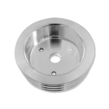 Imagem de IMOOA Polia Curta Do Virabrequim Da Bomba D'Água Com Ranhura Tripla Para Chevy Bbc 396 427 454 1965-1968, Alumínio Polido