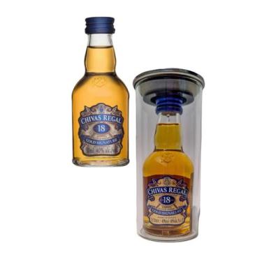 Imagem de Whisky Chivas 18 anos 50ml + Expositor de Vidro