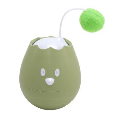 Imagem de Luocute Brinquedos de Gato, Bola de Brinquedo de Gato Interativa Touch de Bola Ativada para Gatos Internos Tumbler Automático Rolling Ball Self Play Kitten Tease Bola de Brinquedo (GREEN)