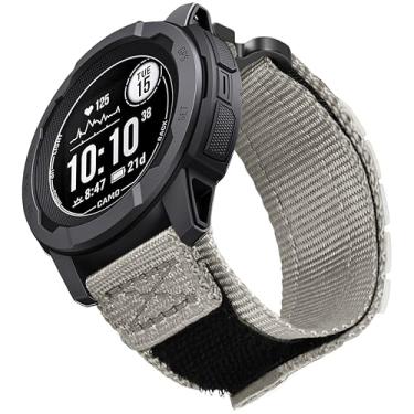 Imagem de Pulseira de nylon tática robusta para Garmin Instinct/Instinct 2, pulseira esportiva militar para Instinct3 de 45 mm compatível com Garmin Instinct2 Tactical/Tide/Esports/Solar de 22 mm
