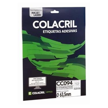 Imagem de Etiqueta Adesiva Colacril Carta Cc094 63,5Mm C/120