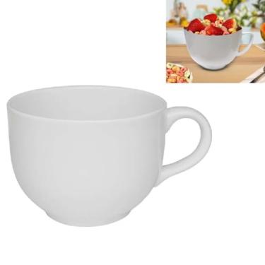 Imagem de 6 Potes Caneca Sopa Jumbo Branca Em Melamina 735ml