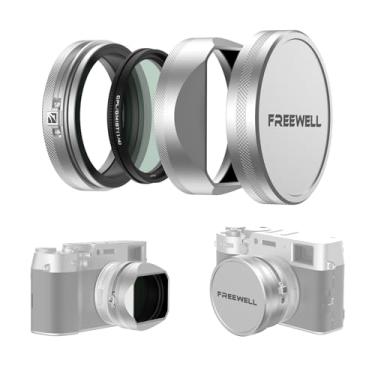 Imagem de Freewell Kit de filtro CPL/Black Diffusion Mist (1/4) com para-sol para lente Fuji X100 Series (X100VI, X100V, X100T, X100F, X100S, X100) (prata)