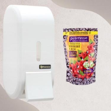 Imagem de Saboneteira Premisse Branca + Sabonete 450 Ml, Guaraná e Açaí