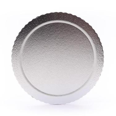 Imagem de Cakeboard Redondo Prata 21cm Ultrafest