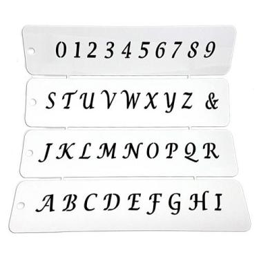 Imagem de Stencil para Decoração Alfabeto 2cm - Prime Chef