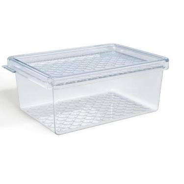 Imagem de Pote Organizador Multiuso P 0,6L Transparente Plástico Cozinha Geladei