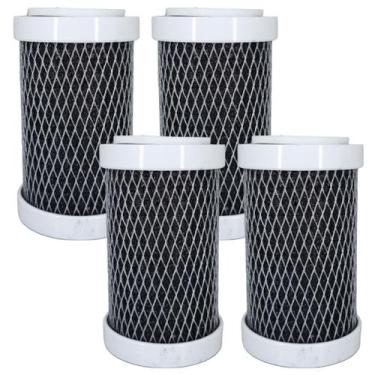 Imagem de Kit 4 Refil Filtro Carbon Block 4 7/8 Com Carvão Ativado - AquaPlus