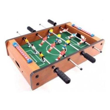 Imagem de Pebolim Totó Futebol Mesa Portátil - Rio Master