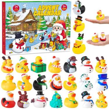 Imagem de Calendário do Advento QLRR 2024 Christmas Rubber Duck Brinquedos para 