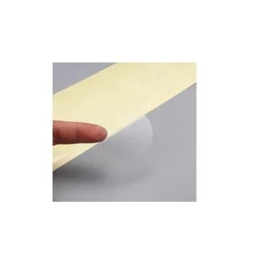 Imagem de 1.000 Etiquetas Redonda Bolinha Transparente Lacre Adesivo - Rprint Et