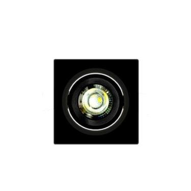 Imagem de Spot Led Embutir Quadrado Alltop MR16 6500K 38º Preto Taschibra 5W