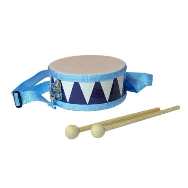 Imagem de YIJU Acessórios para caixa de 6" com baquetas, instrumento de percussão musical leve para iniciantes e crianças, Azul