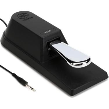 Imagem de Yamaha Pedal de apoio estilo piano com meia pedalada para teclados, sintetizadores, pianos de palco, pianos e teclados digitais, cabo de 1,8 m, plugue de 0,6 cm FC3A