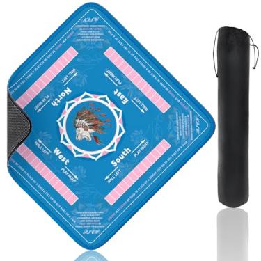 Imagem de Mahjong Mat for Table: Non-Slip Noise Reduction Gaming Mat 32.4x32.4 Inch for Mahjong, Poker, Board Games