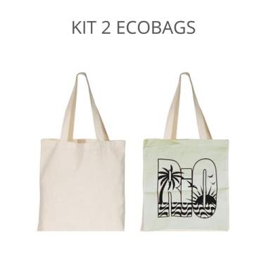 Imagem de KIT 2 Ecobags CRÚ+ Rio Coqueiro - armazze