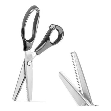 Imagem de 2X Tesoura De Picotar Corte Profissional Zig Zag - Artesanat