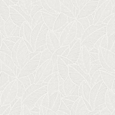 Imagem de Papel Parede Essencial Folhagem Branco Ess1040