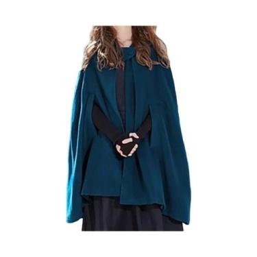 Imagem de Cardigan Gótico com Capuz - Jaqueta de Mini Comprimento para Outono/In