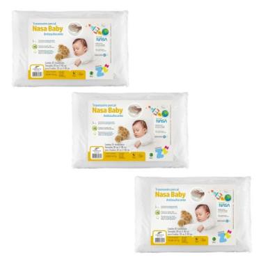 Imagem de 3 Travesseiros Espuma Nasa Viscoelástica - Para Bebês - Fibrasca, 1 un