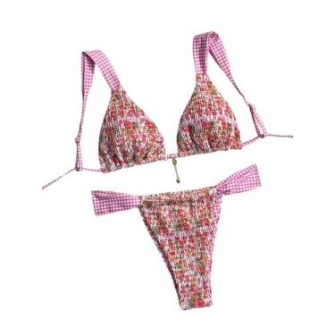 Imagem de Biquíni MakeMechic Boho Floral Multicolor para mulheres tamanho XS