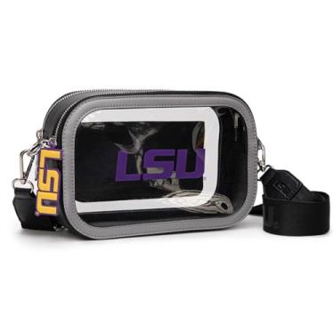 Imagem de Montana West X Bolsa transparente NCAA para eventos de estádio para mulheres e homens, Lsu-preto