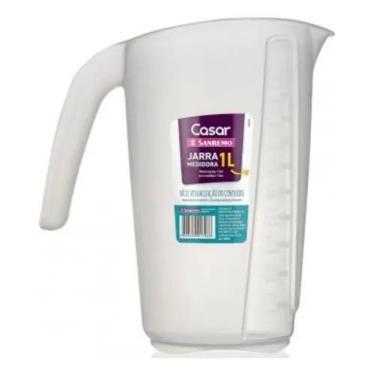 Imagem de Jarra Plástica Medidora 1l Transparente - Sanremo