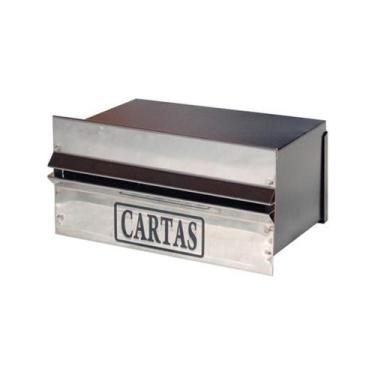 Imagem de Caixa correio muro inox popular - OURO DE MINAS