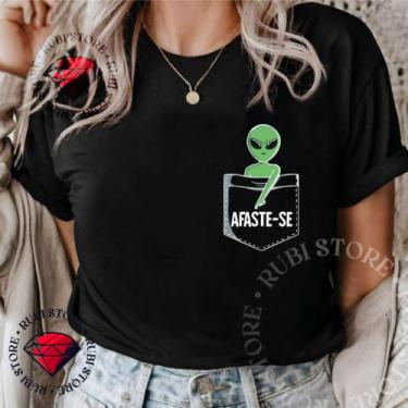 Imagem de Camiseta Et de Bolso - Mina Store, Preto, GG
