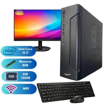 Imagem de Pc Rapido Escritório Pdv Completo I5 2a Win11 Wifi Monitor15 8GB 120GB