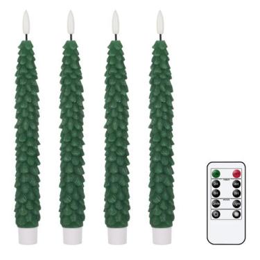 Imagem de Lâmpada GenSwin Christmas Tree Flameless LED Taper 25cm