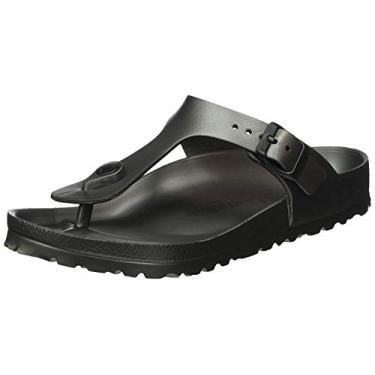 Imagem de Sandália Birkenstock unissex Gizeh Essentials EVA, Metallicanthracite, 8-8.5 Narrow Women/6-6.5 Narrow Men