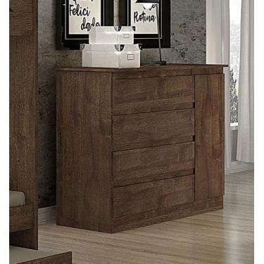 Imagem de Cômoda para Quarto com Sapateira 4 Gavetas - 045-Canion - Star Móveis