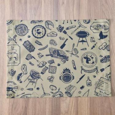 Imagem de Lugar Americano Churrasco Retangular - Decor Madame Blue
