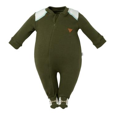 Imagem de Macacão Longo para Bebê com Zíper Menino Verde Camping - Hug