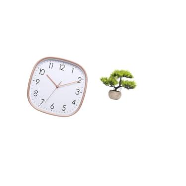 Imagem de Fenteer Relógio de Parede Digital Vintage com Design de árvore Bonsai, Grande, Baixo Ruído, Arte Prática para Sala de Jantar, Casa, Fazenda, Academia, Decoraç