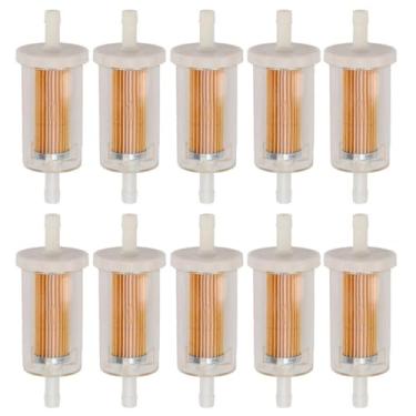 Imagem de 10 x filtro de combustível 695666 substituição para trator de cortador de grama JD D100 D105 D110 D120 D125 D130 D140 D150 D155 D160