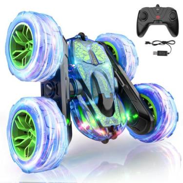 Imagem de Carro de controle remoto SHARKOOL RC Stunt 2,4 Ghz com luzes LED para 