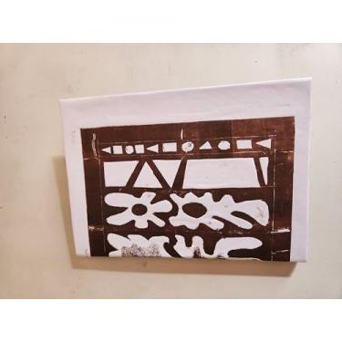 Imagem de caderno com 60 folhas em branco, Impressão Artística em Preto e Branco, Arte Abstrata Geométrica, Estilo Contemporâneo, Silvia FLima livros e gravuras