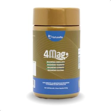 Imagem de 120 cápsulas Magnésio Glicina + Dimalato + Citrato + Taurato + Vitamina D3 (1 und.)