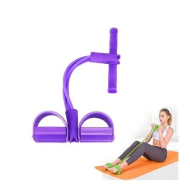 Imagem de Elástico Extensor Pull Reducer Multifunção - Faixa Elástica para Exercício em Casa e Academia(ROXO)