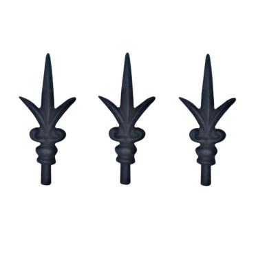 Imagem de Kit 3 Ponteiras Ponta de Lança Ferro N12 Grade Portão Muro