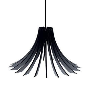 Imagem de Luminária Teto Tipo Pendente Dalia Mdf - Completa Cor: Preta