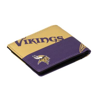 Imagem de Littlearth Carteira dobrável NFL Minnesota Vikings, cor do time, 10 cm x 12,7 cm x 2,5 cm